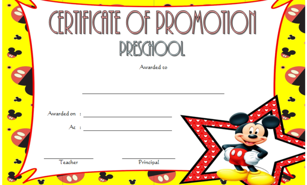 School Promotion Certificate Template 10 New Designs Free With Awesome 5Th Grade Graduation Certificate Template