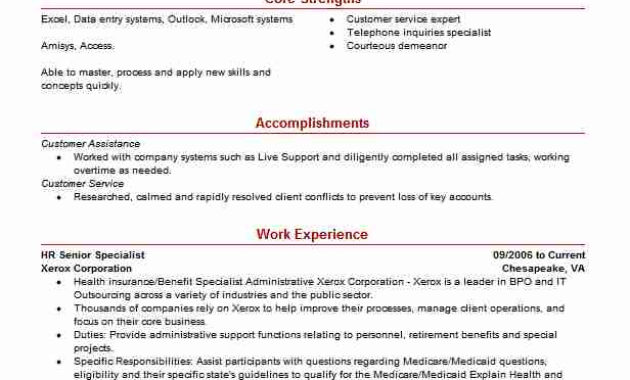 Senior Hr Specialist Promotion Resume Example Xojet Inc For Ross School Of Business Resume Template