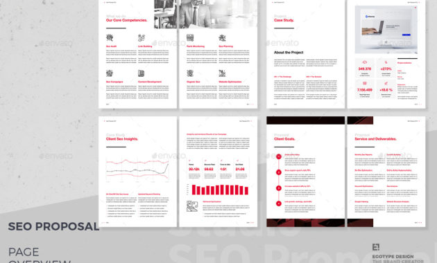 Seo Proposalegotype Graphicriver For Printable Seo Proposal Template