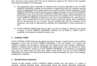 Service Agreement Template Doc Collection Regarding Terms And Conditions Of Business Free Templates
