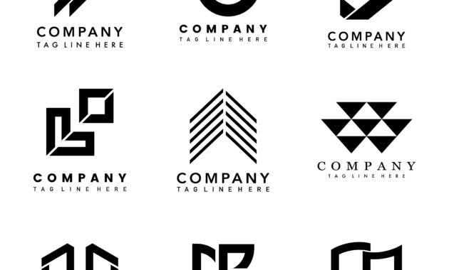 Set Of Company Logo Design Ideas Vector Download Free Within Business Logo Templates Free Download