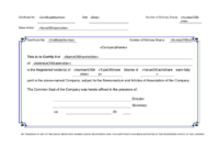 Share Certificate Template In Word And Pdf Formats Regarding Quality Template For Share Certificate