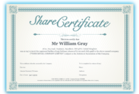 Shares Certificate Dalepmidnightpigco Within Corporate Pertaining To Printable Corporate Share Certificate Template