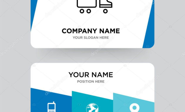 Shipping Car Business Card Design Template Visiting For In Transport Business Cards Templates Free