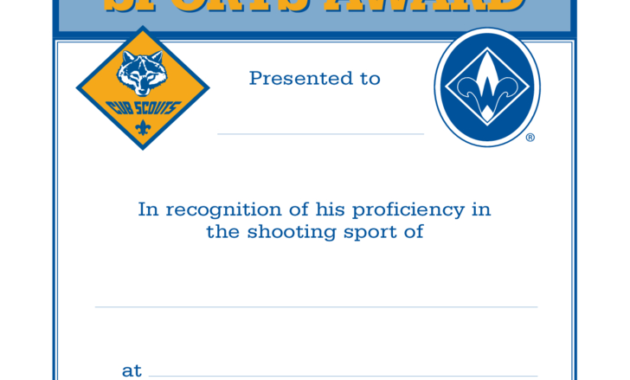 Shooting Sports Certificate Template Free Download In Best Most Improved Player Certificate Template