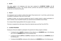 Sick Pay Policy Template Businessinabox™ In Business In A Box Templates
