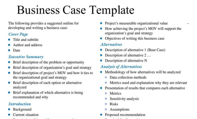 Simple Business Case Examples Business Mentor Pertaining To Business Case Calculation Template