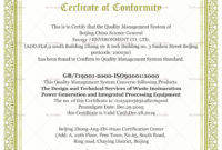 Simple Conformity Certificate Design Template In Psd Word Within Certificate Of Conformity Template