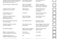 Simple Moving Checklist Template Excel Pertaining To Business Relocation Plan Template