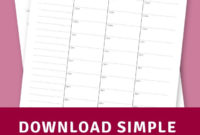 Simple Vertical Weekly Agenda Template Printable Pdf In Quality Baby Shower Agenda Template