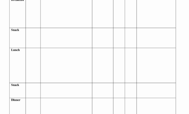 Slimming World Food Diary Spreadsheet Printable Spreadshee With Amazing Diabetes Food Log Template