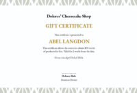Small Business Gift Certificate Template Template In Awesome Small Certificate Template