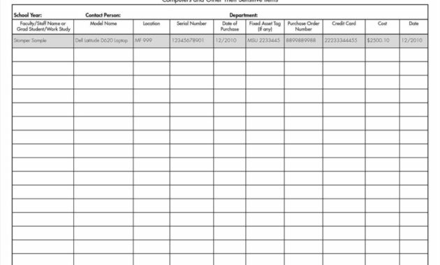 Small Business Inventory Spreadsheet Tagua With Inventory Control Log Template