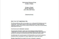 Small Business Plan Template 18 Word Excel Pdf Google Regarding Business Plan Title Page Template