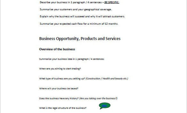 Small Business Plan Templates 18 Free Printable Word With Regard To Free Small Business Proposal Template