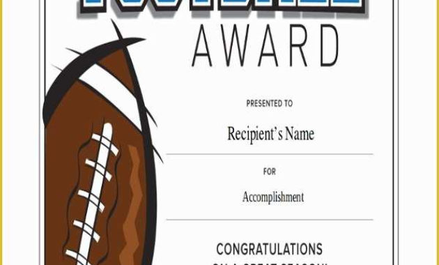 Soccer Award Certificate Templates Free Of 43 Sample With Soccer Award Certificate Template