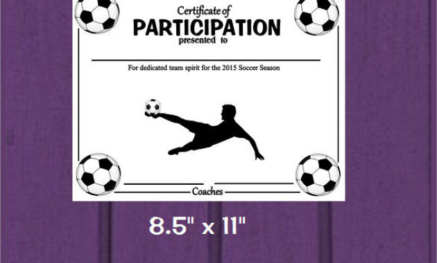 Soccer Certificate Template 7 Download Free Documents Regarding Soccer Certificate Template Free