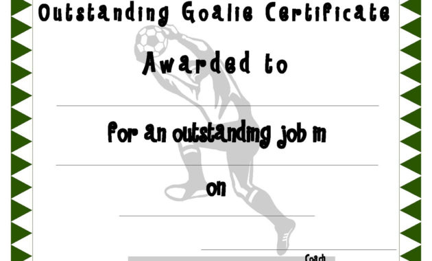 Soccer Certificate Templates Activity Shelter With Soccer Certificate Template Free