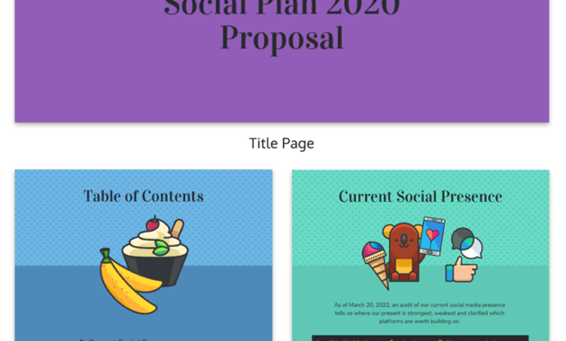 Social Media Plan Proposal Template Template Venngage For Amazing Social Media Proposal Template