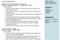 Social Studies Teacher Resume Samples Qwikresume Throughout Social Studies Certificate Templates