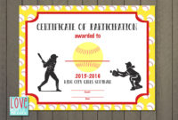 Softball Award Certificate Template 11 Template Ideas Within Free Softball Award Certificate Template
