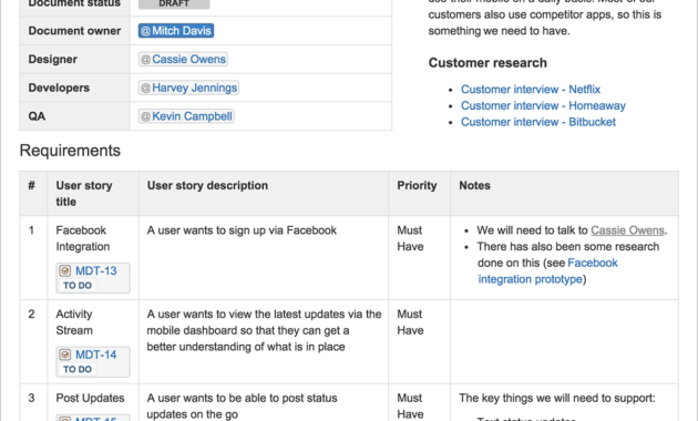 Software Documentation Types And Best Practices With Business Process Design Document Template