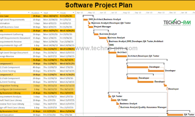 Software Project Plan Example Template Download Project In High Level Business Plan Template