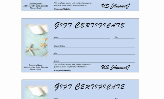 Spa Gift Certificate With Awesome Massage Gift Certificate Template Free Download