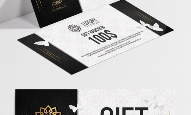 Spa Salon Free Gift Certificate Template In Psd For Printable Salon Gift Certificate