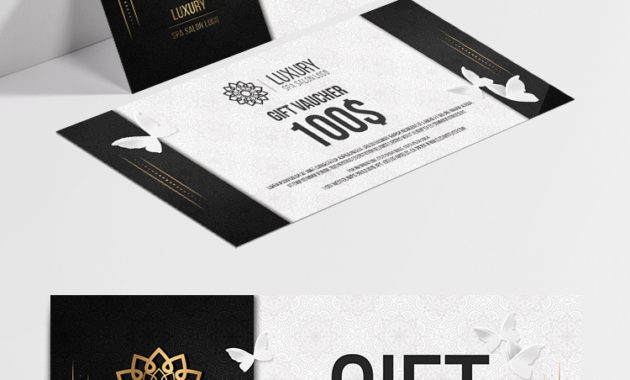 Spa Salon Free Gift Certificate Template In Psd Inside Salon Gift Certificate Template