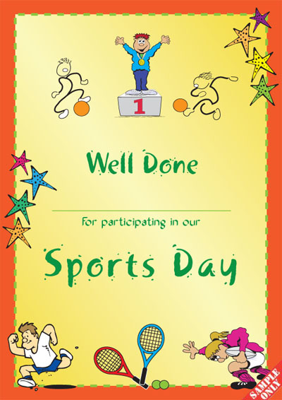 Sports Certificate S96 Pixygraphics Pertaining To Running Certificate Templates 10 Fun Sports Designs