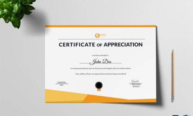 Sports Certificate Template 25 Word Psd Ai Indesign Intended For Free Sports Day Certificate Templates