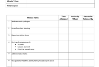 Staff Meeting Agenda Minutes Template In Word And Pdf Pertaining To Free Agenda Template With Attendees