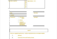 Staff Meeting Agenda Template 10 Free Word Pdf In School Board Agenda Template