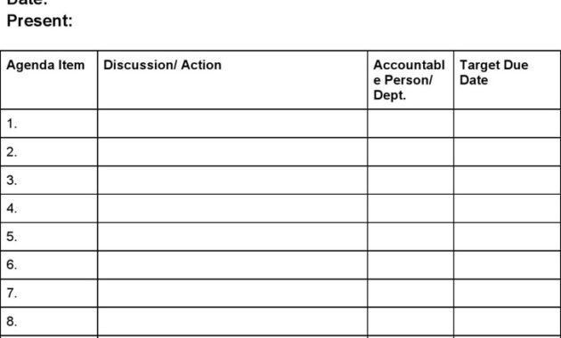 Staff Meeting Agenda Template Download Free Premium For Best Weekly Team Meeting Agenda Template