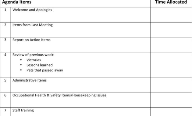 Staff Meeting Agenda Template Download Free Premium Regarding Best Agenda Template With Action Items