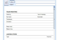 Staff Meeting Agenda Template Within Meeting Agenda Sample Template Free
