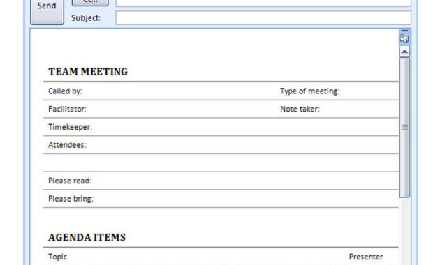 Staff Meeting Agenda Template Within Meeting Agenda Sample Template Free