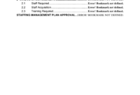 Staffing Management Plan Template In Word And Pdf Formats Within Staffing Proposal Template
