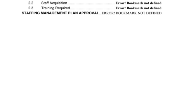Staffing Management Plan Template In Word And Pdf Formats Within Staffing Proposal Template