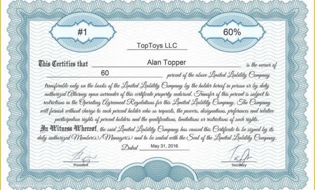 Stock Certificate Template Free Download Of Blank Free Mon In Printable Blank Share Certificate Template Free