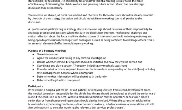 Strategy Meeting Agenda Template 10 Free Word Pdf Regarding Free Planning Session Agenda Template