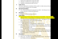 Student Council Meeting Agenda Template • Invitation In Committee Meeting Agenda Template
