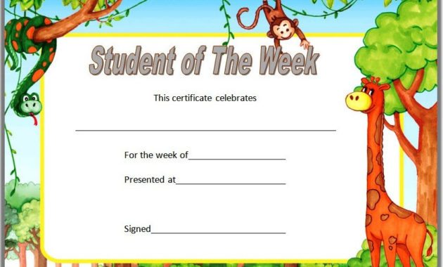 Student Of The Week Certificate Top 10 Super Star Designs Inside Free Star Of The Week Certificate Template