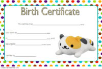 Stuffed Animal Birth Certificate Template 7 Funny Designs In Toy Adoption Certificate Template