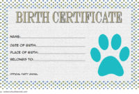 Stuffed Animal Birth Certificate Template 7 Funny Designs Within Best Build A Bear Birth Certificate Template