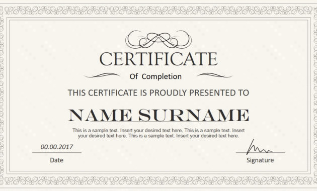 Stylish Certificate Powerpoint Templates Within Award In Free Award Certificate Template Powerpoint
