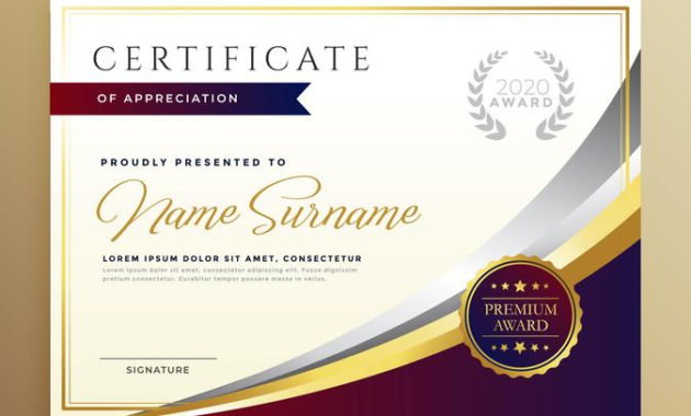 Stylish Certificate Template Design In Golden Theme With Regard To Amazing Art Award Certificate Free Download 10 Concepts