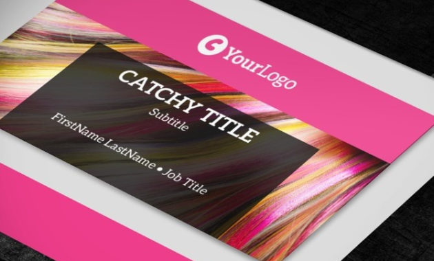 Stylish Hair Salon Business Card Template Inside Hairdresser Business Card Templates Free