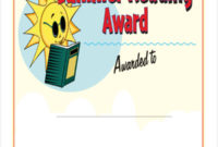 Summer Reading Award Certificate Regarding Reading Certificate Template Free